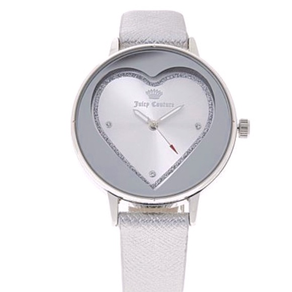 Juicy Couture Accessories - NWT Black Label Juicy Couture Watch in Stainless Silver w Rhinestone Accents